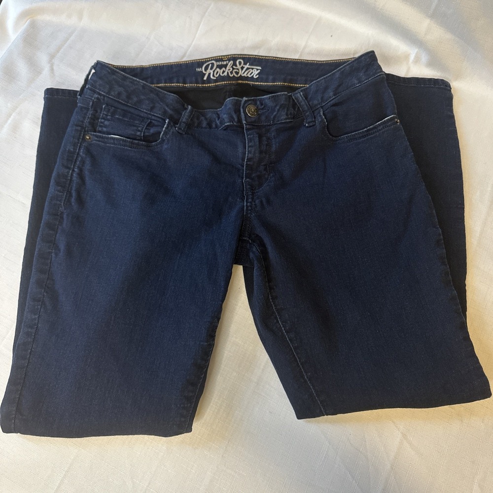 Womens OLD NAVY ROCKSTAR SUPER SKINNY Stretch Denim‎ Jeans Sz 14